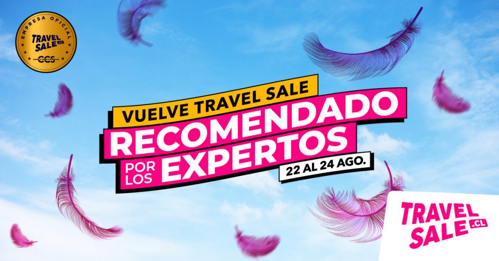 SEGUNDO TRAVEL SALE DEL 2022: DEL 22 AL 24 DE AGOSTO